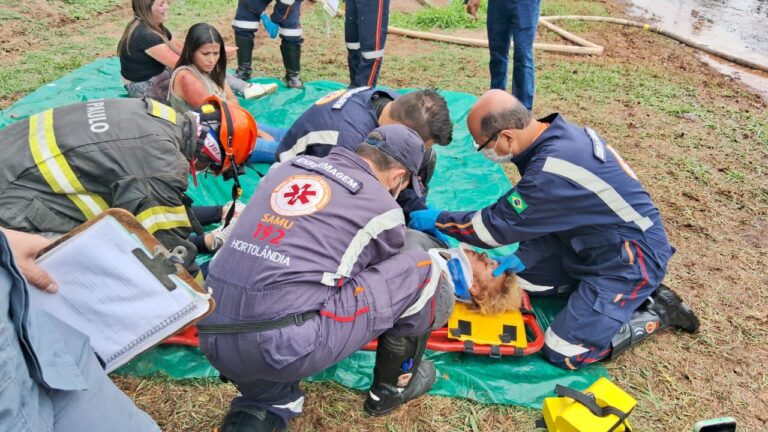 SAMU de Hortolândia participa de simulado de acidente