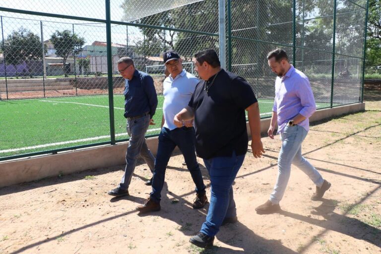 Novo campo de futebol society no Jd. Amanda, em Hortolândia, será entregue no próximo mês
