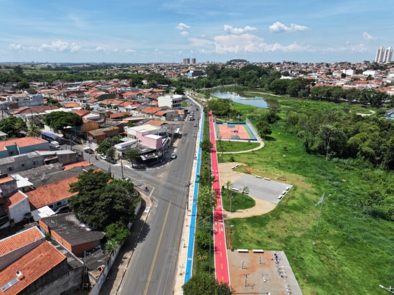 Implantação de ciclovia e pista de caminhada é concluída pela Prefeitura de Hortolândia no Pq. Socioambiental do Jd. Amanda