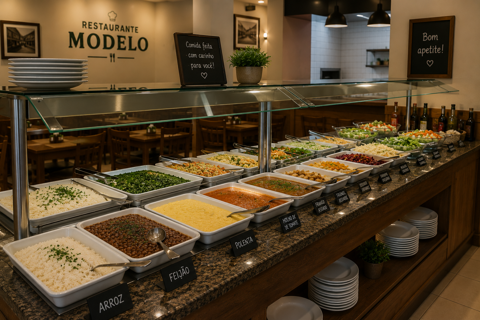 buffet restaurante modelo