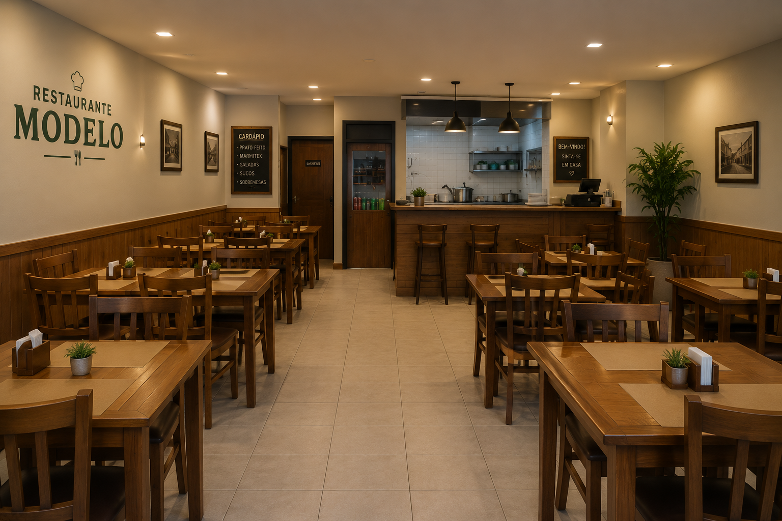 restaurante modelo interno