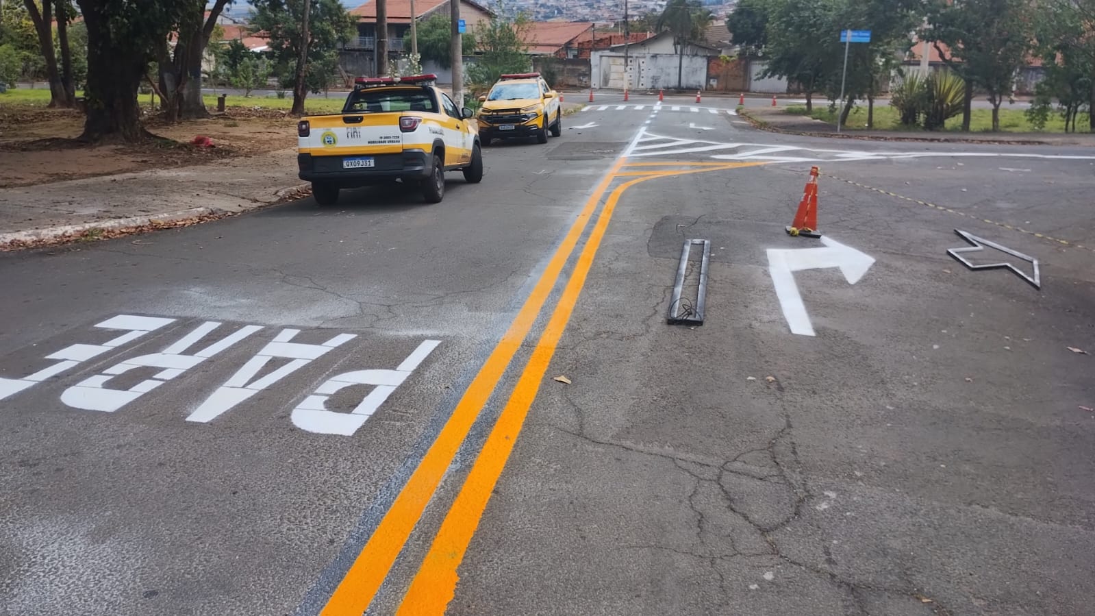 Ruas no Jd. São Jorge recebem readequação de sentidos realizada pela Prefeitura de Hortolândia