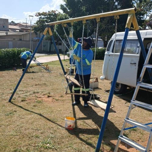 Prefeitura recupera espaços públicos no Jd. Novo Ângulo e pede colaboração contra vandalismo