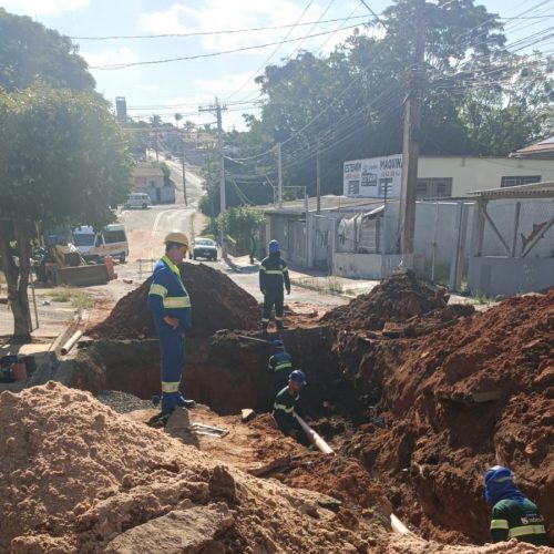 Prefeitura de Hortolândia troca tubulação subterrânea no Jd. Ricardo