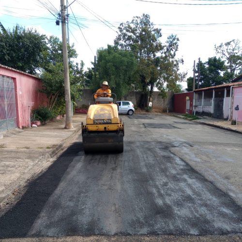 Ruas do Jardim Santa Emília e de nove bairros de Hortolândia recebem, em uma semana, Operação Tapa-Buraco da Prefeitura